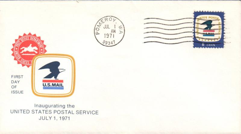 #1396 WA, Pomeroy 7-1-71 USPS FDC