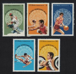 Caribic Sport Pan-American Games Mexico 5v 1975 MNH SG#2229-2233