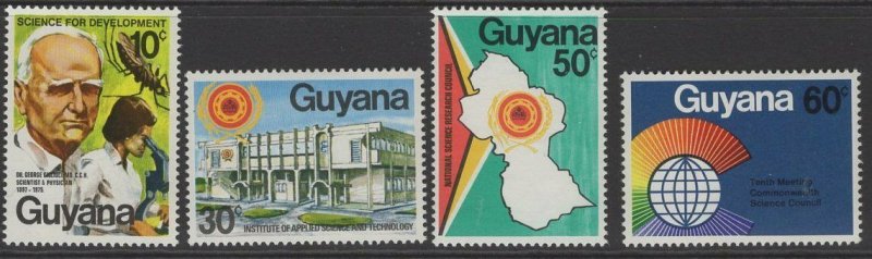 GUYANA SG694/7 1978 NATURAL SCIENCE RESEARCH COUNCIL MNH