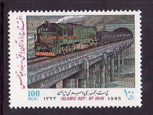 Iran-Sc#2655- id5-unused NH set-Trains-Railways-1995-