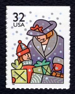 #3113-3116 32c Chrsitmas: Family Scenes, Singles, Mint **ANY 4=FREE SHIPPING