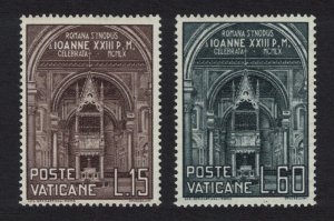 Vatican Roman Diocesan Synod 2v 1960 MNH SC#273-274 SG#315-316