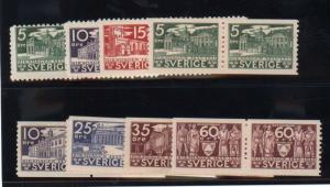 Sweden #239 - #247 VF/NH Pair Set