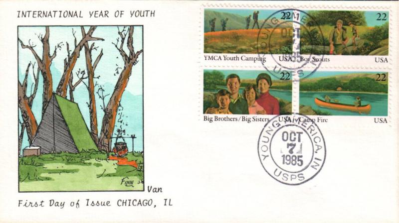 #2160-63 Youth Organizations Van FDC