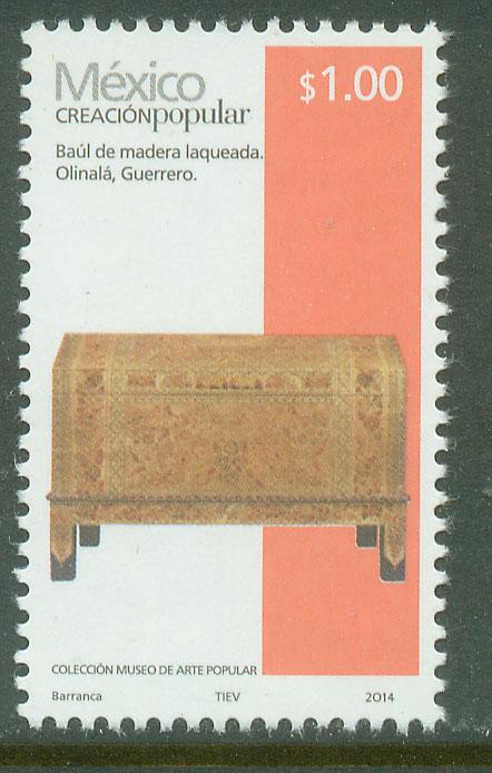 MEXICO 2489h, $1.00Pesos HANDCRAFTS 2014 ISSUE. MINT, NH. F-VF.