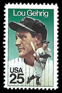 PCBstamps   US #2417 25c Lou Gehrig, MNH, (16)