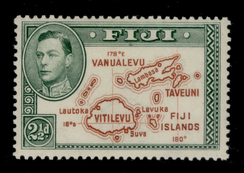 FIJI SG256c, 2½d brown and green, M MINT.