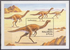 1994 Maldive Islands 2181/B308 Dinosaurs 6,00 €