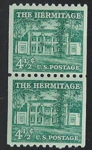 US #1059 4 1/2c The Hermitage - Home Of A. Jackson Near Nashville