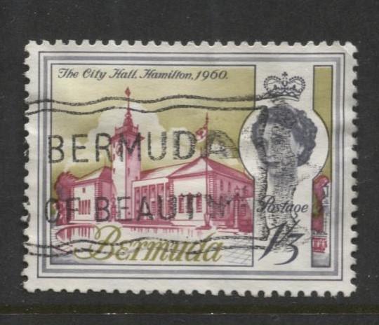 Bermuda - Scott 184 - QEII - Definitive -1962 - VFU - Single 1/3d Stamp