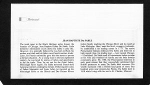 2249 Jean Du Sable, FDC Fleetwood