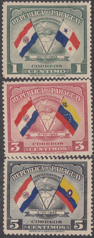 Paraguay #199-202 MH