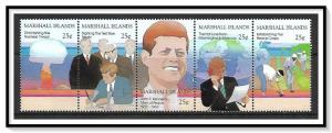 Marshall Islands #204a John F Kennedy Strip MNH