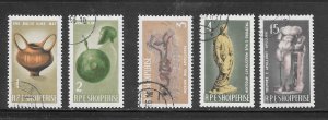 Albania # 828-32 Used Set of 5 Singles Collection / Lot (my1)