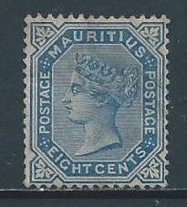 Mauritius #73 Mint No Gum 8c Queen Victoria - Wmk. 2