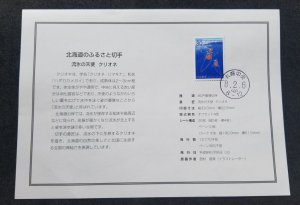 *FREE SHIP Japan Hokkaido Naked Sea Butterfly 1996 Marine Life Sea (FDC) *card