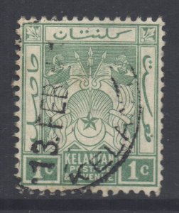 Malaya Kelantan Scott 1 - SG1, 1911 Sultan 1c used