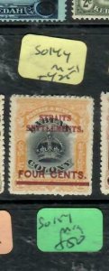 MALAYA  (P0112B) OVPT ON LABUAN CROWNS 4C REVALUE   SG 144    MOG