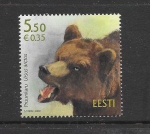 ESTONIA #622 BROWN BEAR MNH