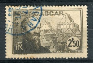 FRENCH COLONIES; MADAGASCAR early 1938 Laborde issue used 2.50F. POSTMARK