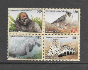 UNITED NATIONS-GENEVA #231a ENDANGERED SPECIES MNH