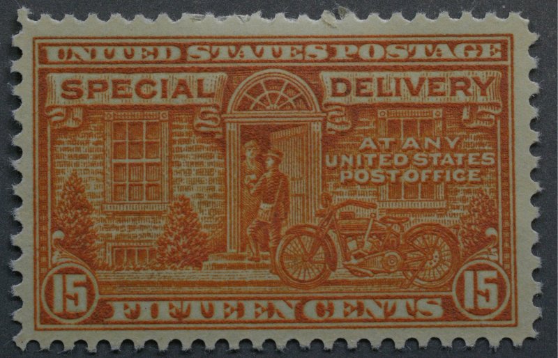 United States #E16 OG PH XF Orange Special Delivery Hinge Remnant Balance Gum VF