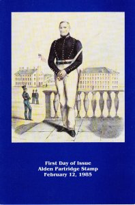 USPS 1st Day Ceremony Program #1854 Alden Partridge Educator USMA Norwich U 1985