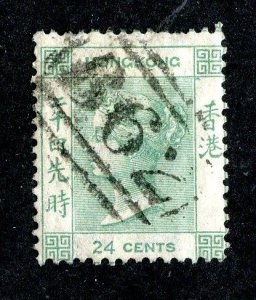 1865 Hong Kong Sc# 18 used cv. $14.50 ( 3643 BCX5 )