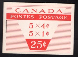 Scott BK53b, 1962-67 Cameo Issue, Type II, Canada booklet postage stamps.