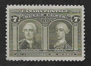 CANADA SC# 100  FVF/MNG 1908