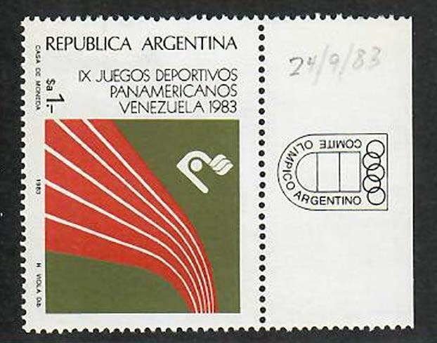 Argentina; Scott 1445; 1983;  Unused; NH
