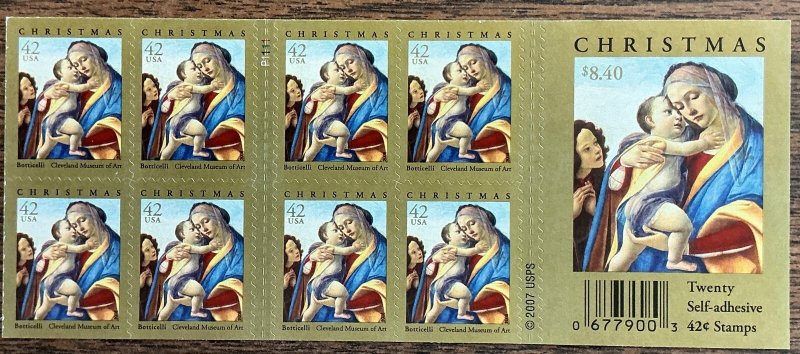 4359a Christmas Madonna MNH 42 c Pane of 20 FV $8.40 2008