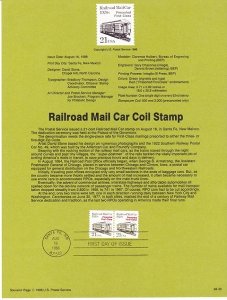 US SP778 Railroad Mail Car Souvenir Page #2265