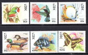 Cuba 1996 - Fauna - Birds - Fish - Butterfly - MNH Set