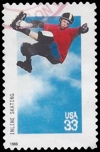 #3324 33c Extreme Sports Inline Skating 1999 Used