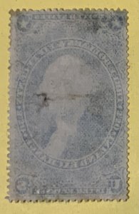 USA 1862-71 FIRST ISSUE REVENUE $3.50 INLAND EX. SIGNED AND HANDSTAMP CANCELS