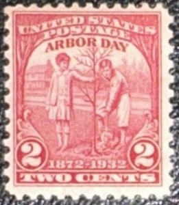 Scott #717 1932 2¢ Arbor Day MNH OG