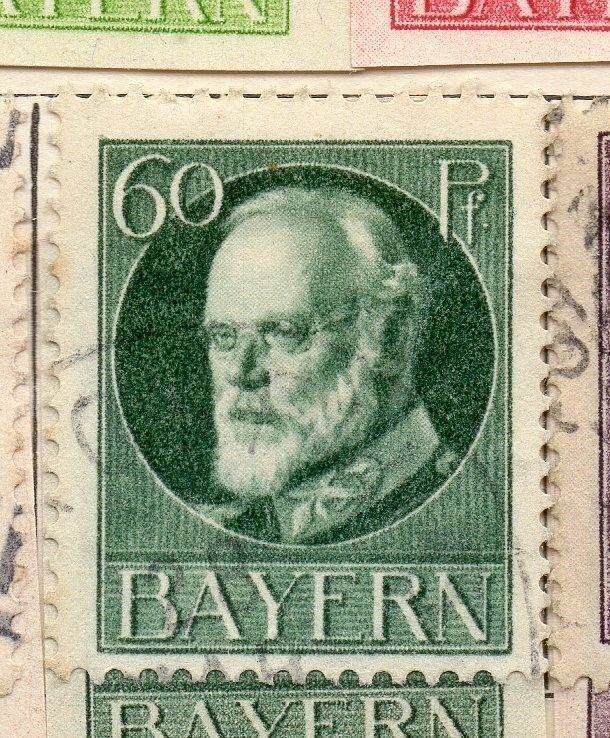 Bavaria 1913 Early Issue Fine Used 60pf. 109386 