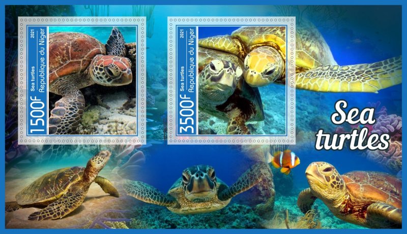 Stamps. Turles 2021 year 1+1 sheets perforated  Niger