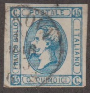 Italy Scott #23a Stamp - Used Single