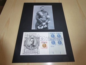 Mannerheim photograph and 1960 USA FDC mount matte size A4