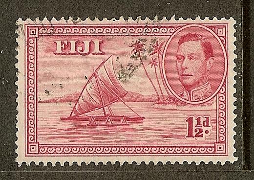 Fiji, Scott #119, 1 1/2p King George VI, Used