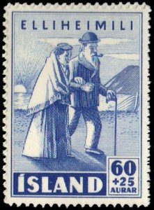 Iceland B10 - Mint-NH - 60a + 25a Elderly Couple (1949) (cv $1.10)