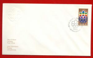 B1 Canada FDC - 1976 Olympic Symbols Semi-Postal - COJO