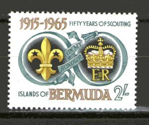 BERMUDA Sc#198 50th Anniversary Scouting (1965) MNH