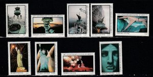 Sierra Leone, 823-831, Statue of Liberty Centennial,, Mint Hinged. 1/3 Cat.