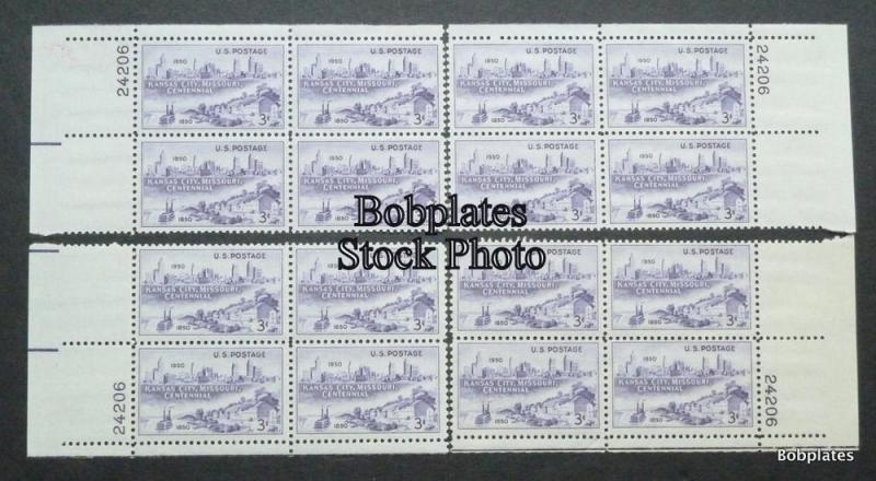 #994 Kansas City Matched Set of 4 Plate Blocks 24217 F-VF NH