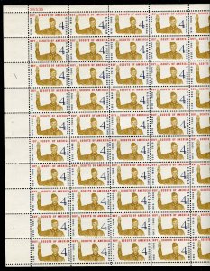 1145 Boy Scouts Sheet of 50 4¢ Stamps 1960 