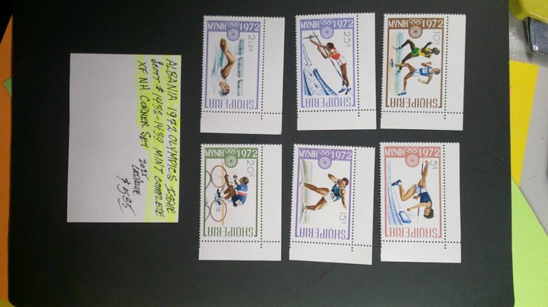 Albania 1972 Olympics Scott# 1432-1439 Mint XF NH CPL set of 6