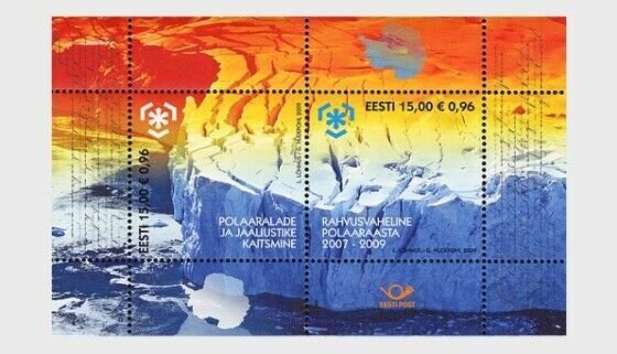 2009  ESTONIA  -  SG: MS589  -  INT. POLAR YEAR - UNMOUNTED MINT MINI SHEET